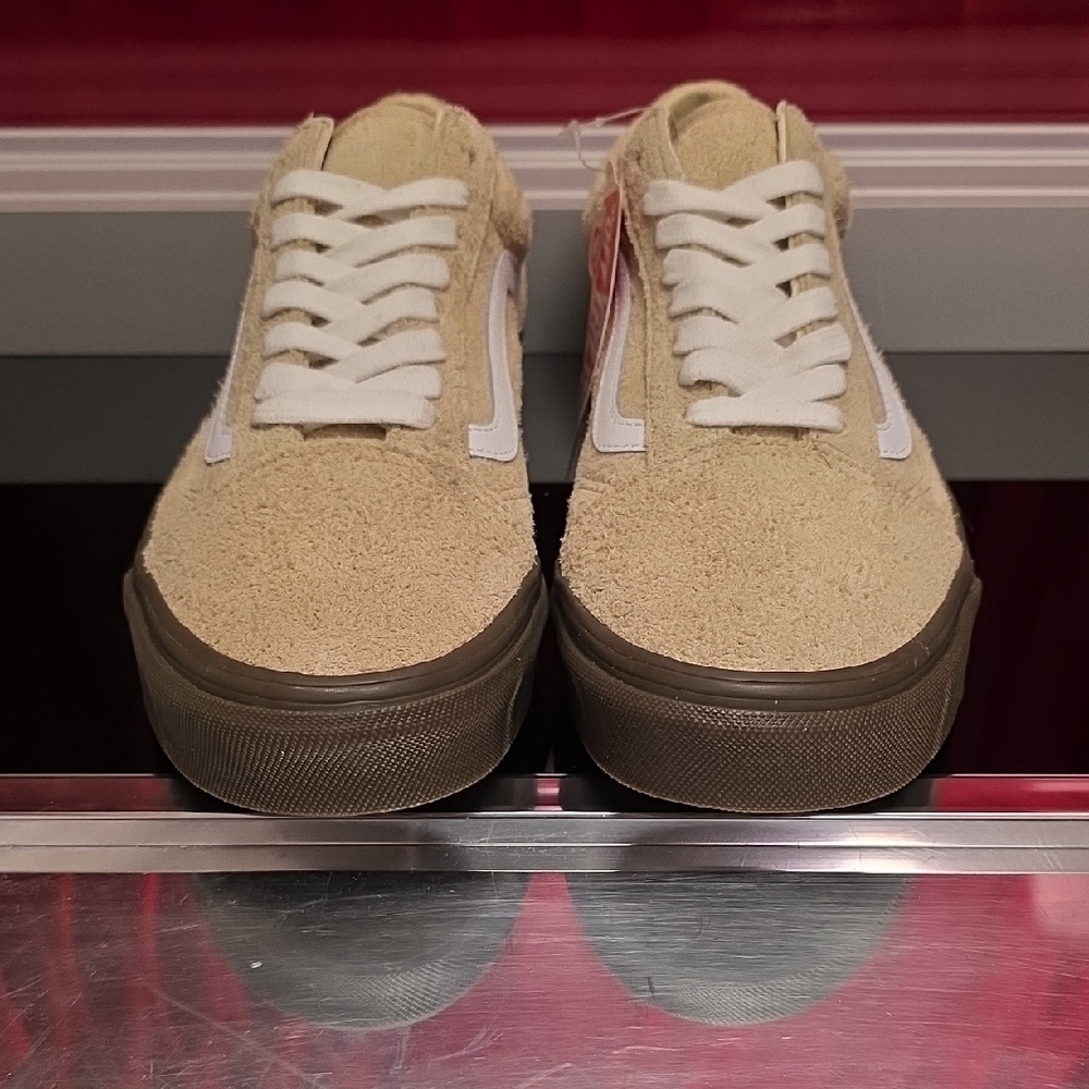 Vans Old Skool Hairy Suede Khaki – Men’s 8 / Women’s 9.5 – New in Box - Picture 3 of 6